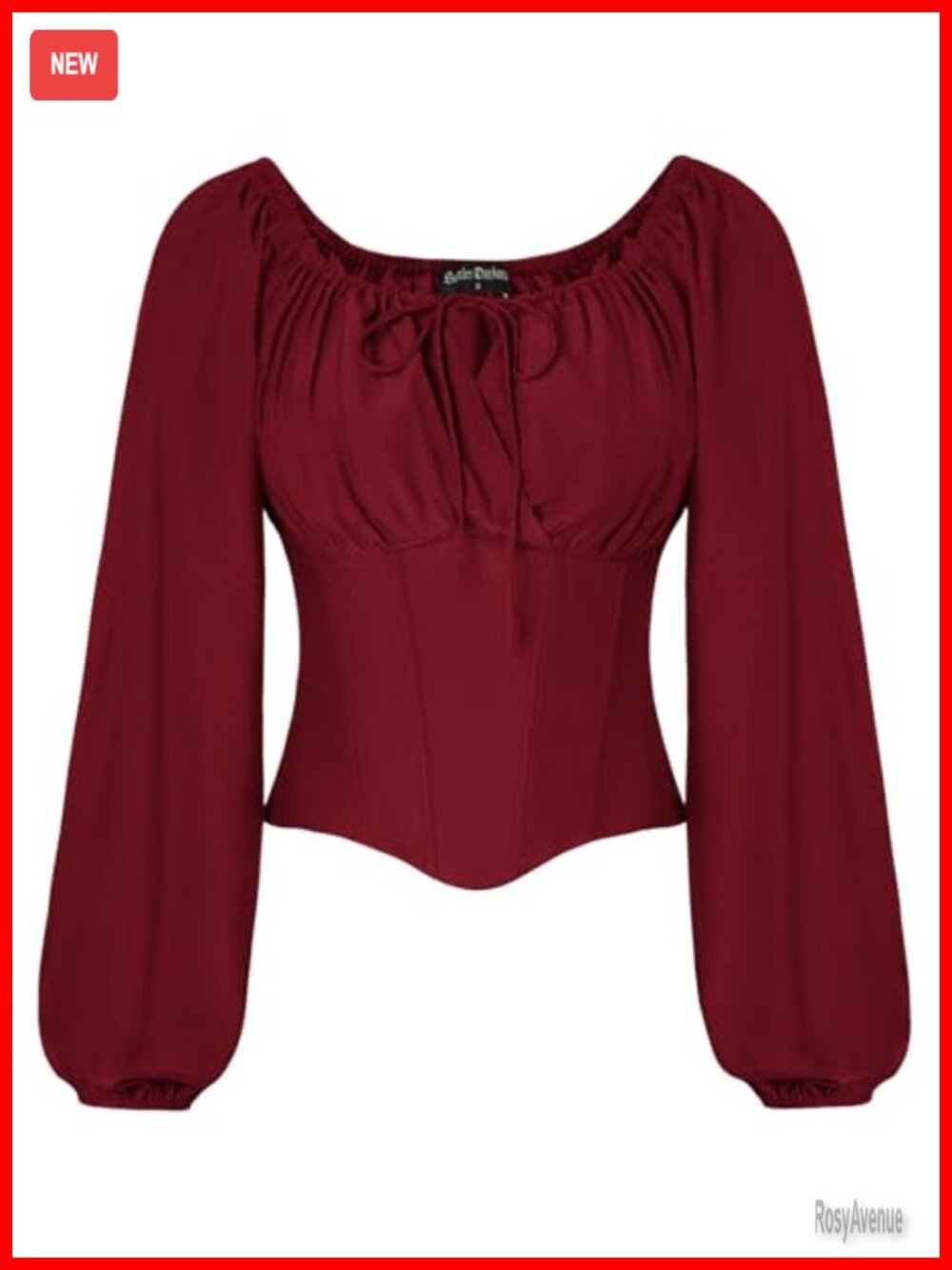 Corset Top Women Renaissance Peasant Blouse Off Shoulder Puff Sleeve Fitted